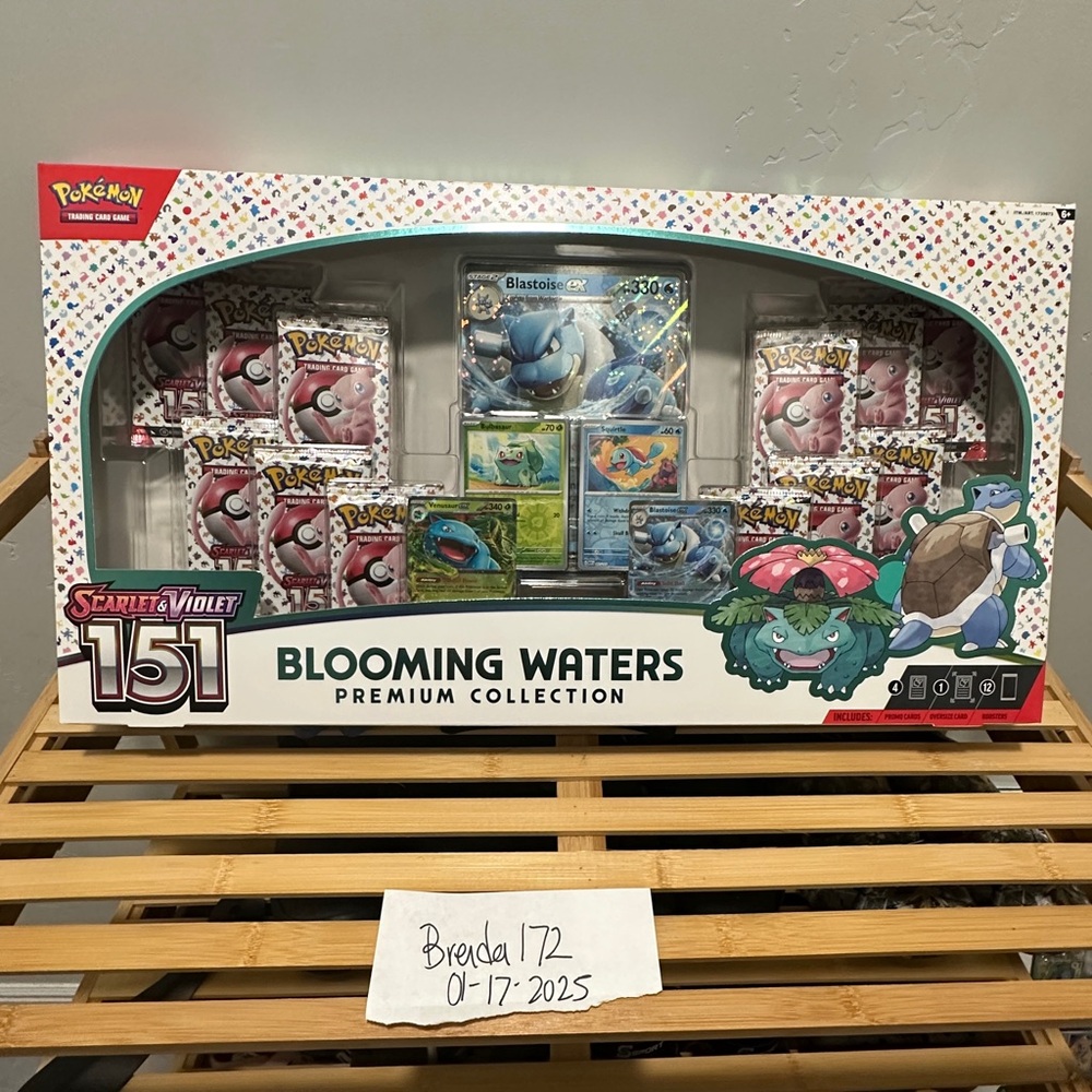 NEW Pokémon TCG Scarlet & Violet 151 Blooming Waters Premium Collection in-hand